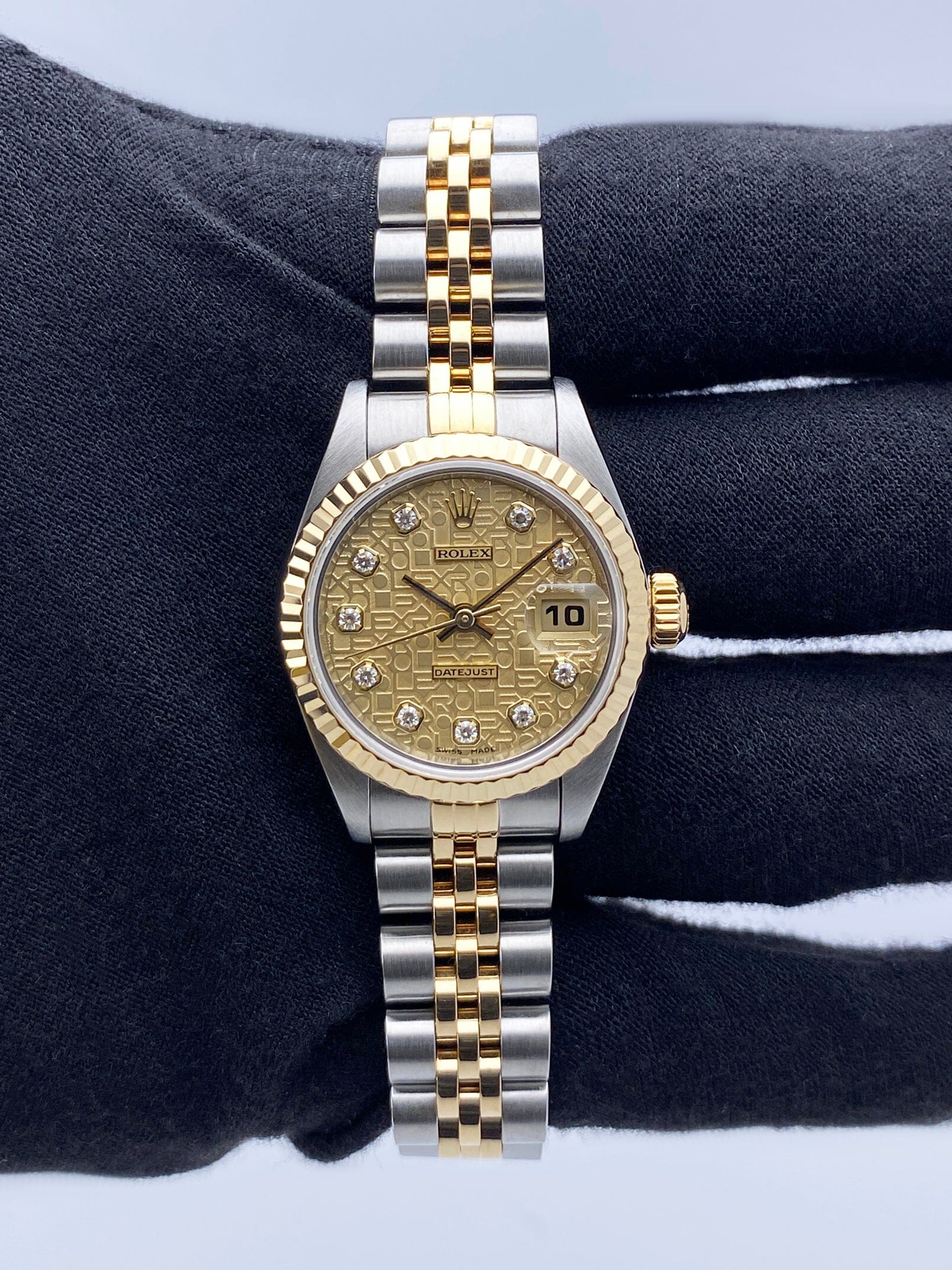 Rolex Datejust 79173 Diamond Anniversary Dial Ladies Watch Box Papers - Watches