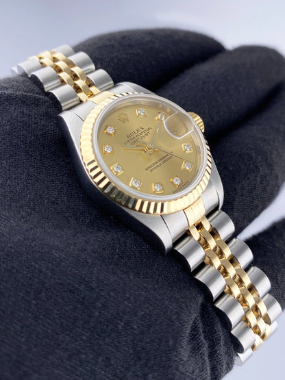 Rolex Datejust 79173 Diamond Dial Ladies Watch - Virtual