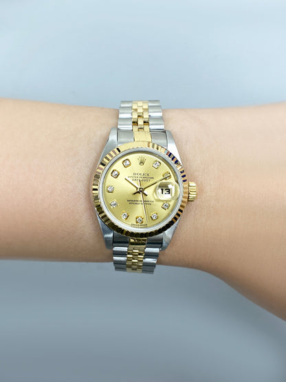 Rolex Datejust 79173 Diamond Dial Ladies Watch - Virtual