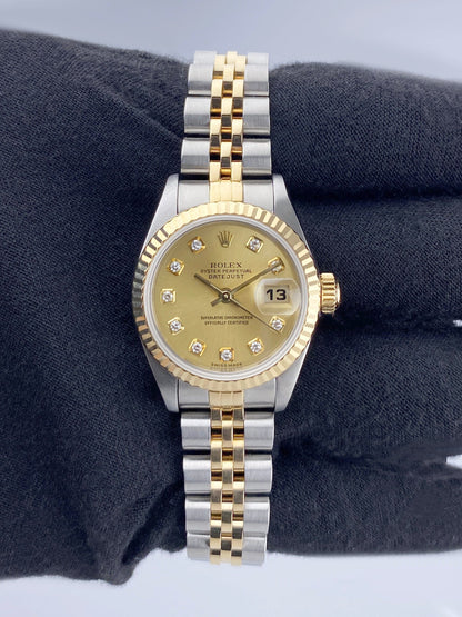 Rolex Datejust 79173 Diamond Dial Ladies Watch - Virtual