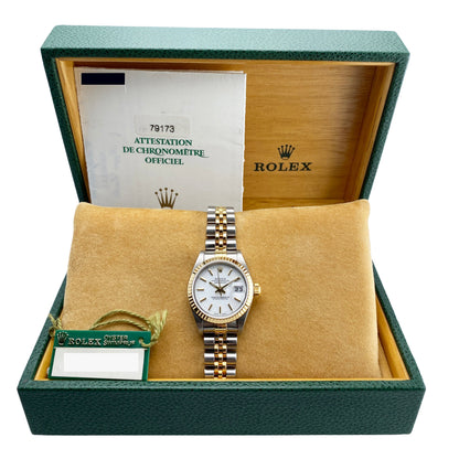 Rolex Datejust 79173 White Dial Ladies Watch Box Papers - Watches