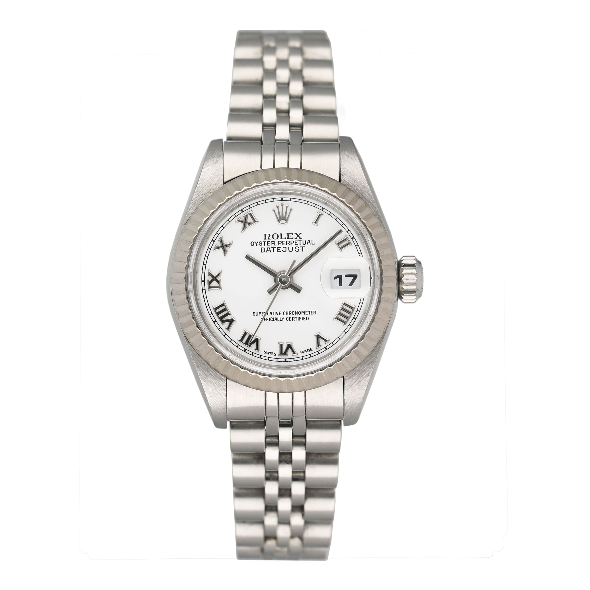 Rolex Datejust 79174 Roman White Dial Ladies Watch - Virtual