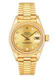 Rolex Datejust 79178 Diamond Yellow Gold Ladies Watch Box Papers - Watches