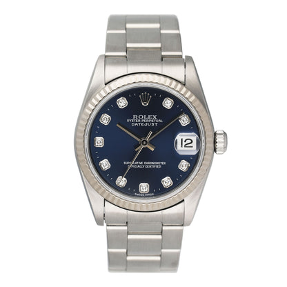 Rolex Datejust Midsize 78274 Blue Dial Ladies Watch