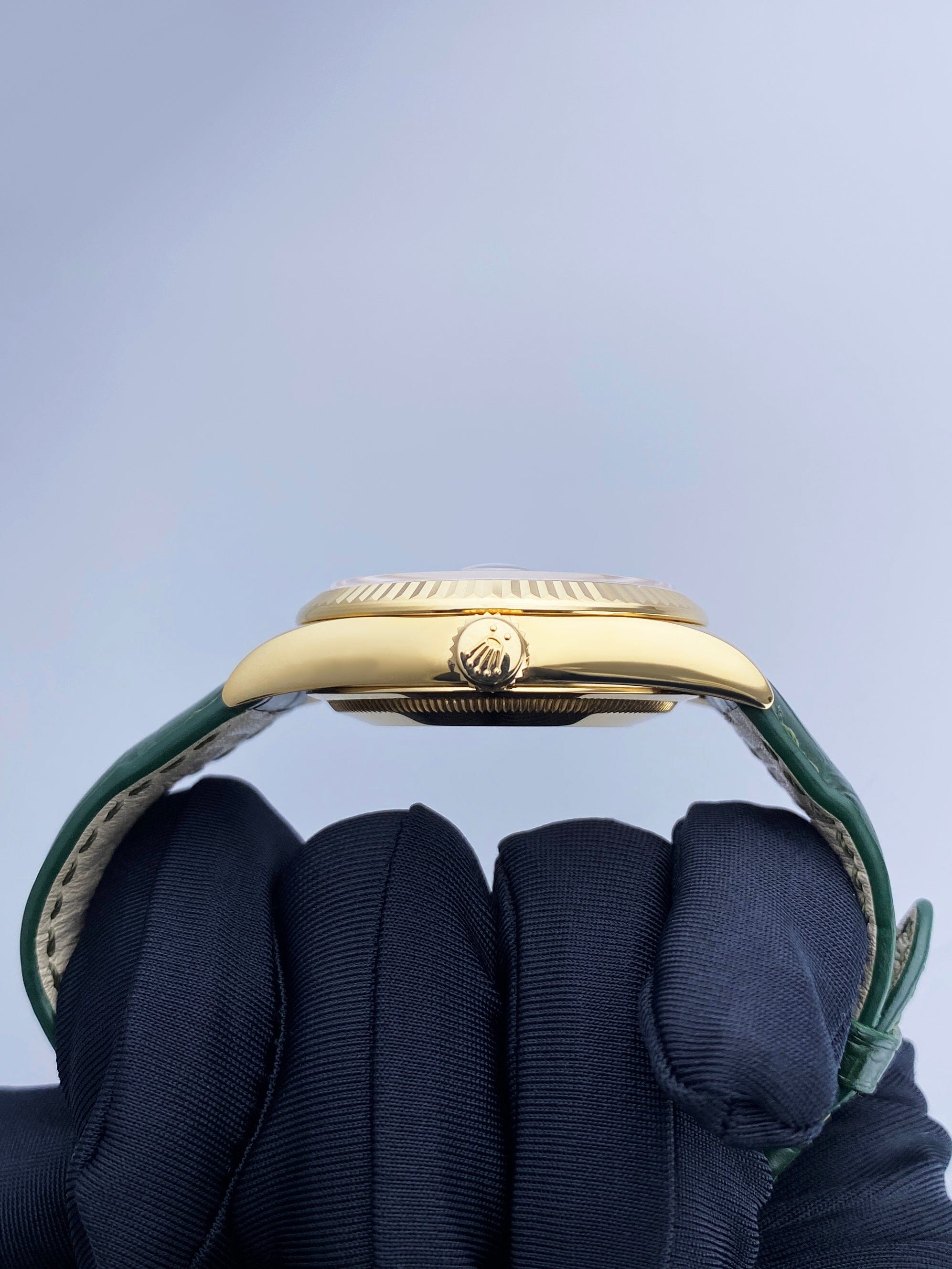 Rolex Day Date 118138 Green Dial 18K Yellow Gold Mens Watch – Phigora