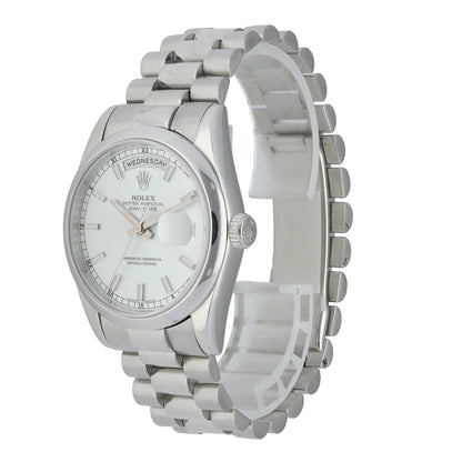 Rolex Day-Date 118206 Platinum mens Watch - Wristwatch