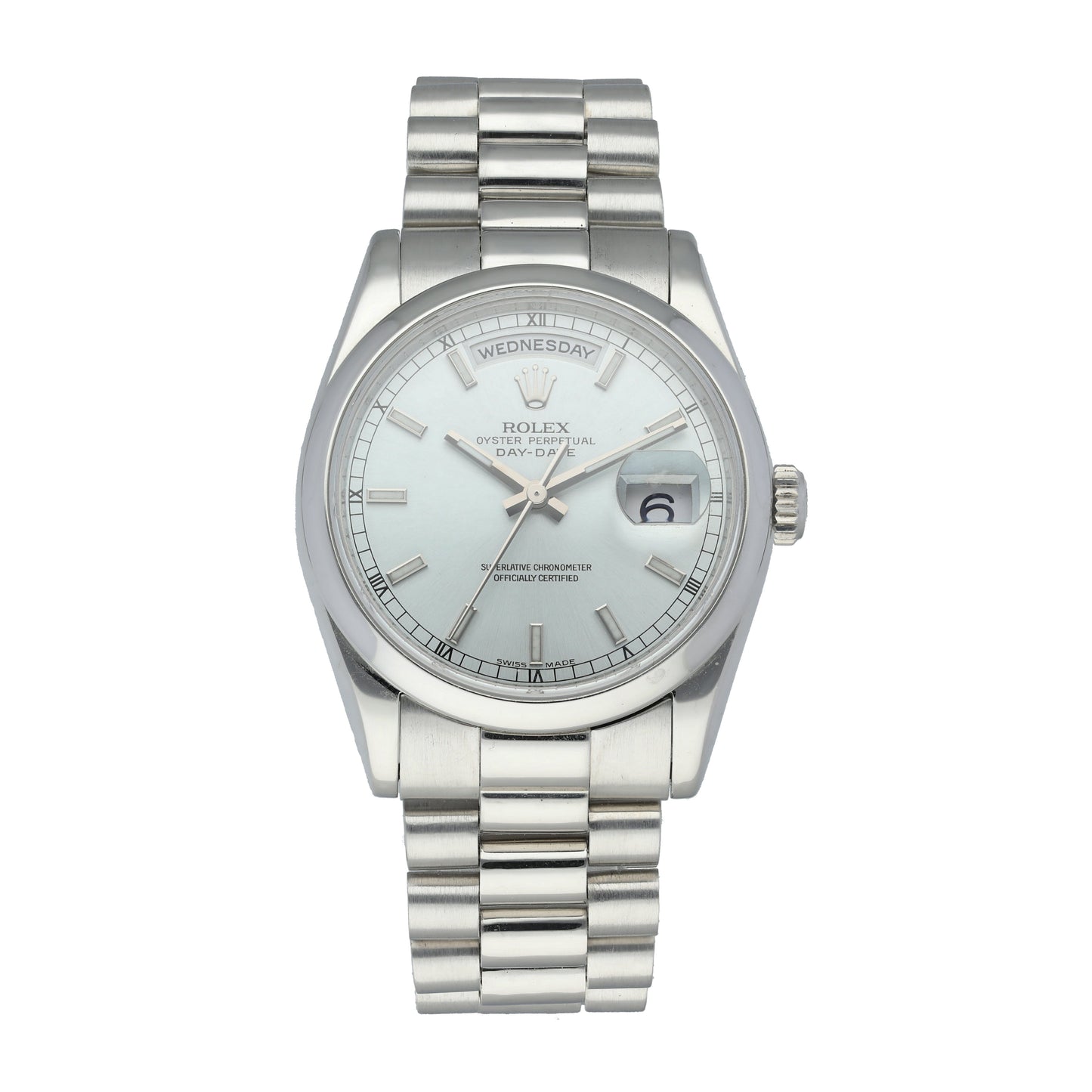 Rolex Day-Date 118206 Platinum mens Watch - Wristwatch