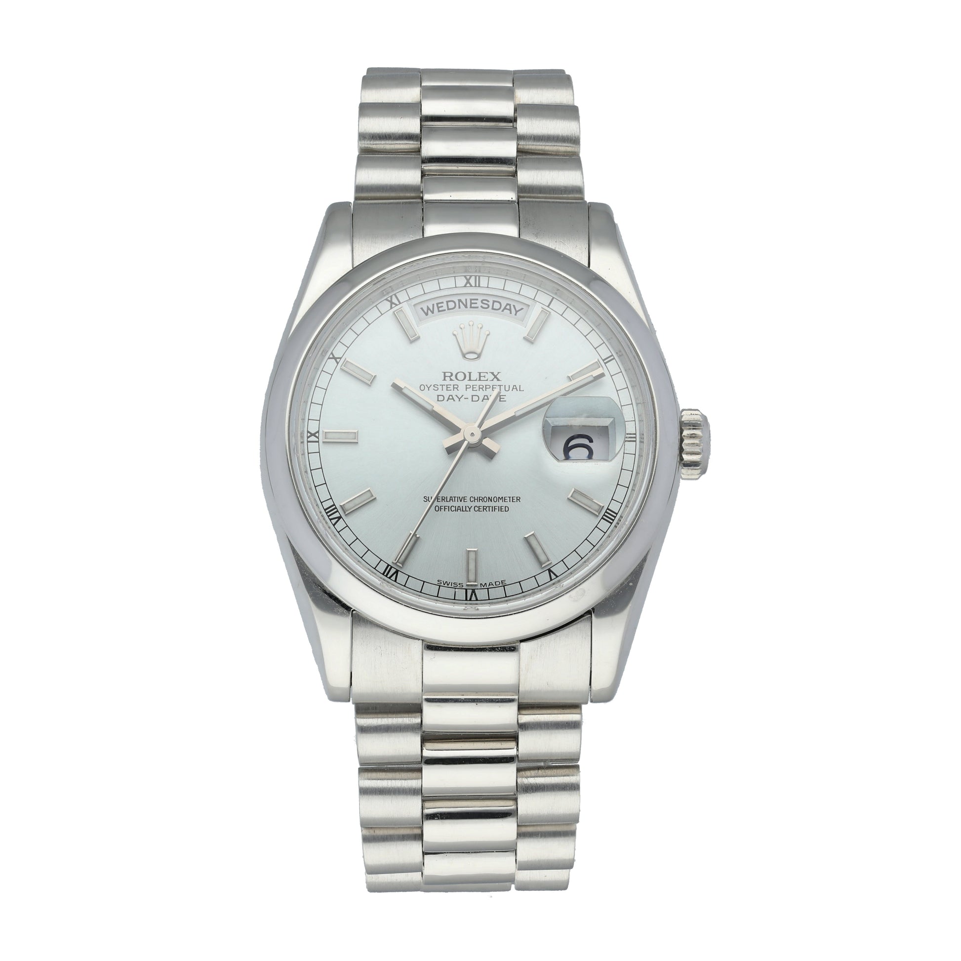 Rolex Day-Date 118206 Platinum mens Watch - Wristwatch
