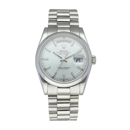Rolex Day-Date 118206 Platinum mens Watch - Wristwatch