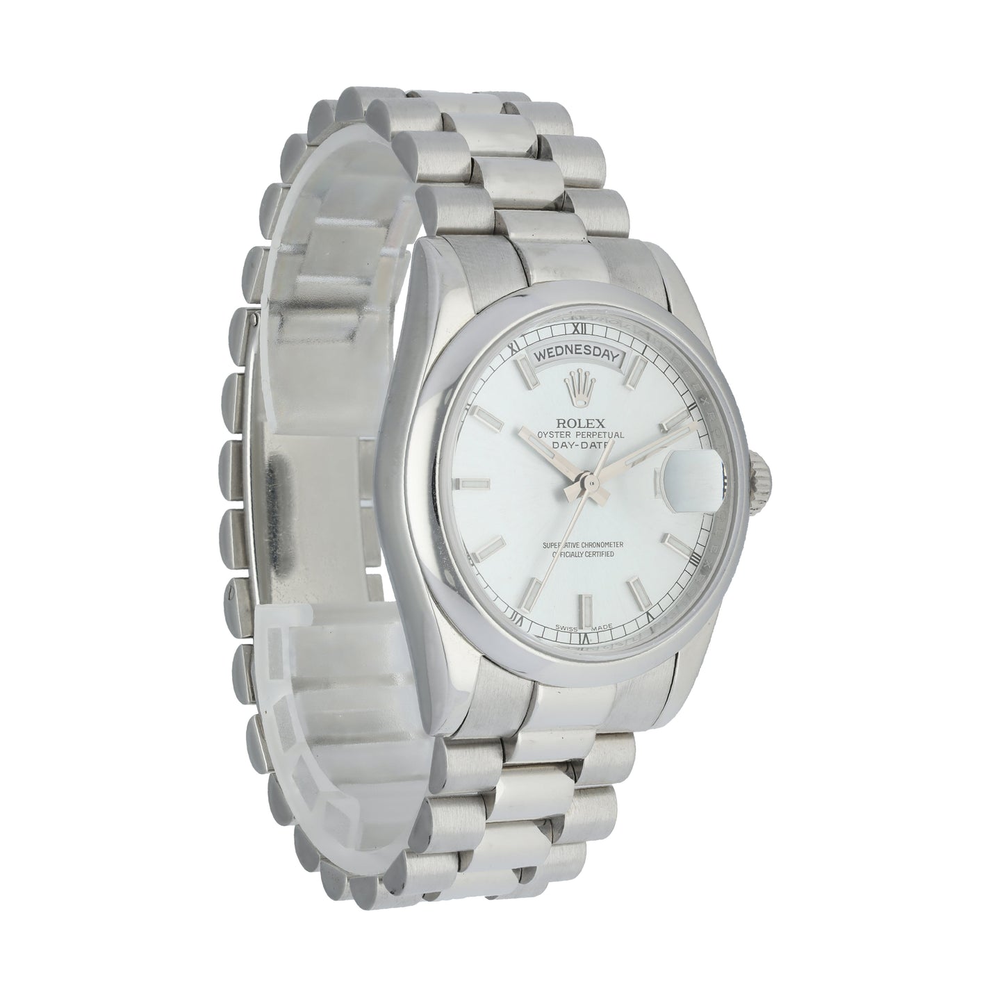 Rolex Day-Date 118206 Platinum mens Watch - Wristwatch