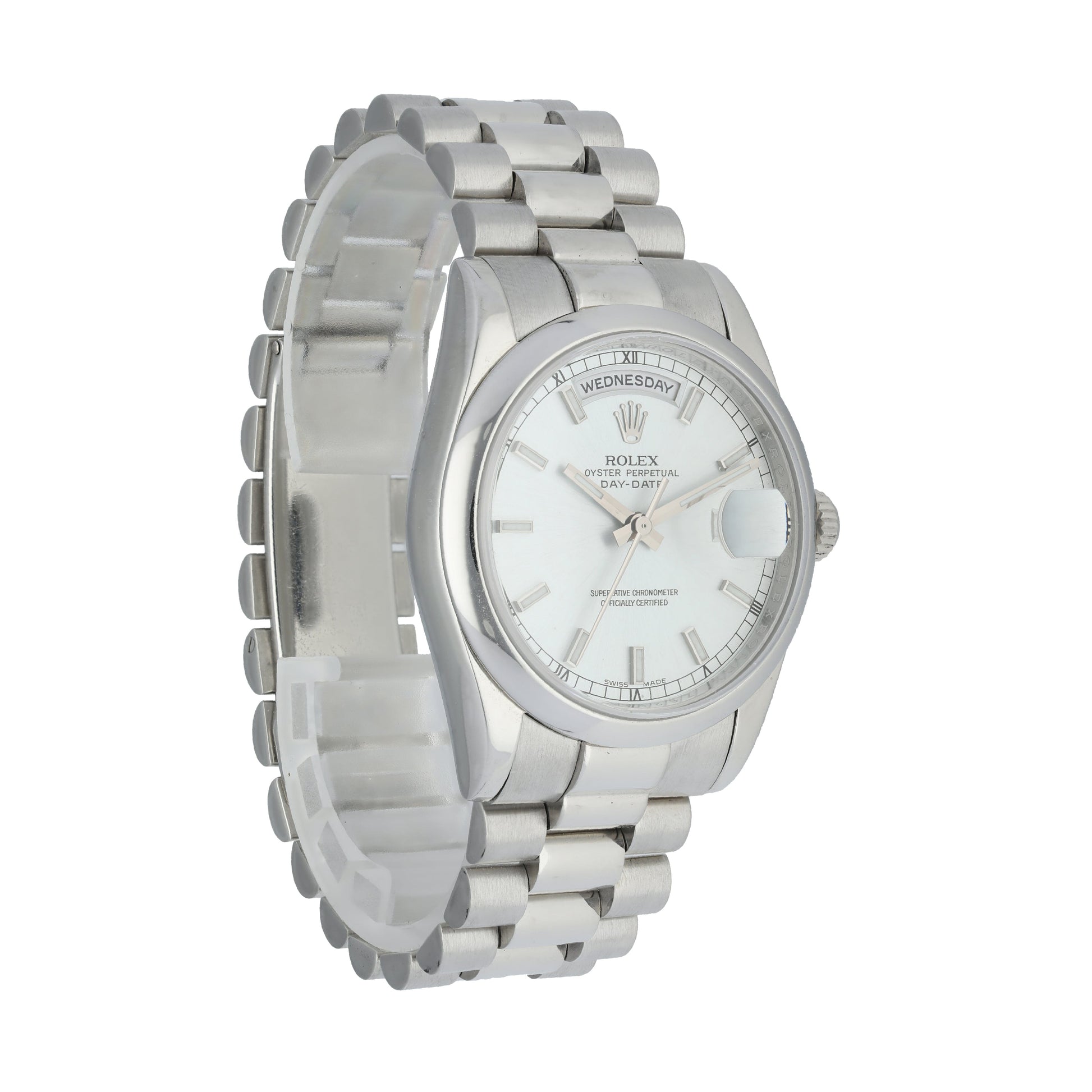 Rolex Day-Date 118206 Platinum mens Watch - Wristwatch