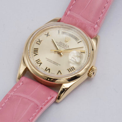 Rolex Day Date 118208 President 18K Yellow Gold Mens Watch - Watches