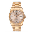 Rolex Day Date 118235 Diamond Pink Dial 18k Rose Gold Mens Watch Box Papers - Watches