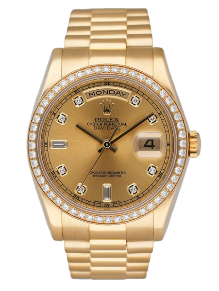 X 18 ＋ SG rolex-day-date-118348-diamond-