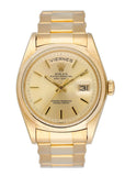 Rolex Day Date 1802 Champagne Dial Mens Watch Box Papers - Watches