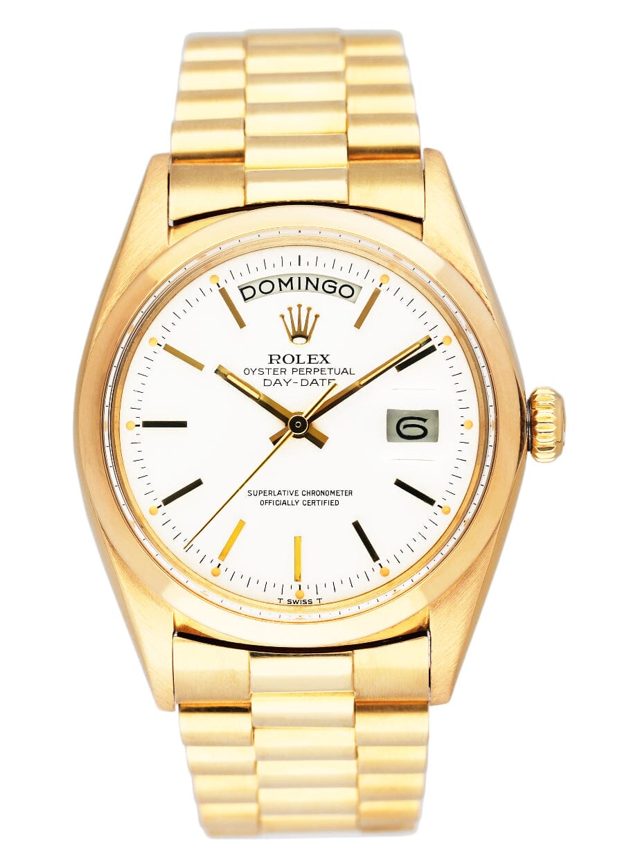 Rolex Day Date 1802 Snow White Dial Mens Watch - Watches