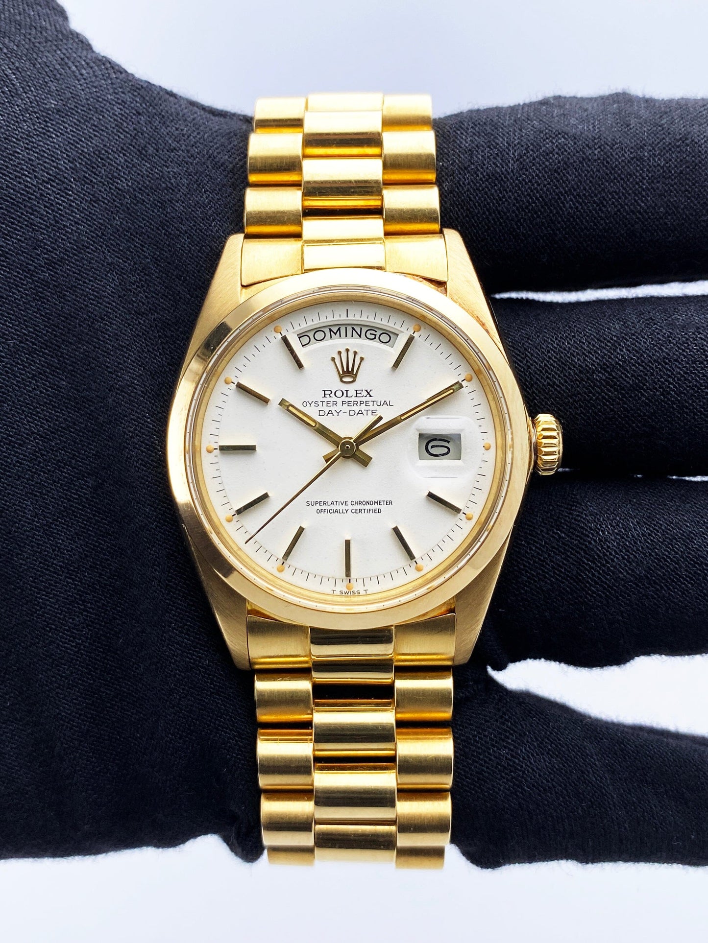 Rolex Day Date 1802 Snow White Dial Mens Watch - Watches