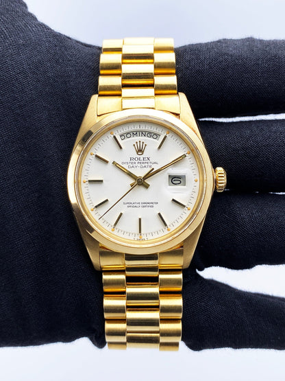 Rolex Day Date 1802 Snow White Dial Mens Watch - Watches