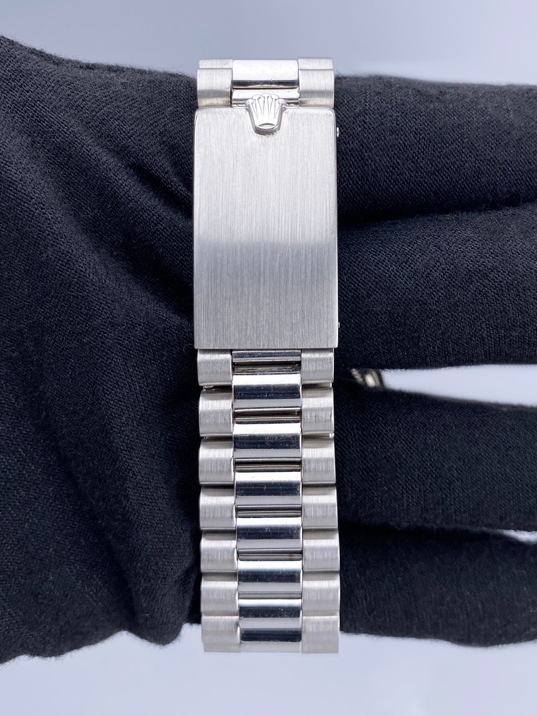 Rolex Day-Date 1803 Black Gilt Dial 18K White Gold Mens Watch