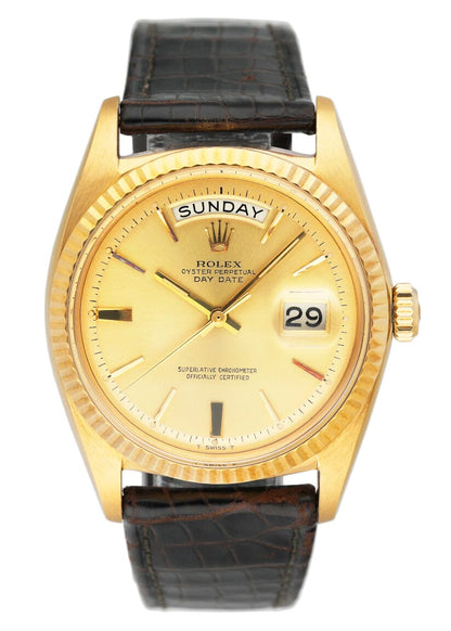 Rolex Day Date 1803 Champagne Dial 18K Yellow Gold Mens Watch - Watches