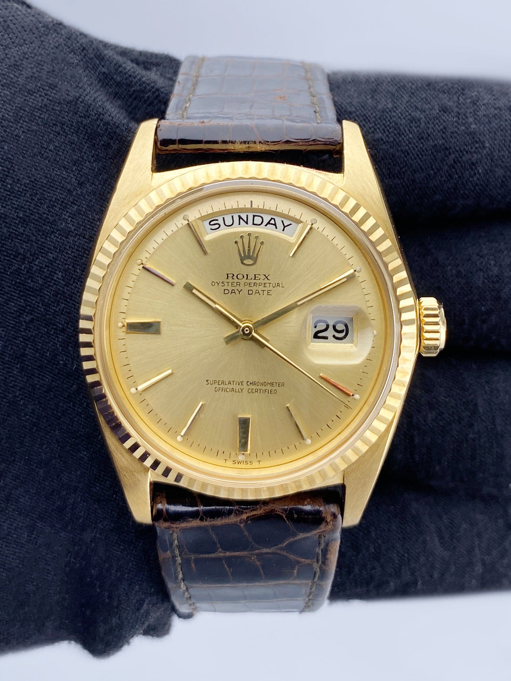 Rolex Day Date 1803 Champagne Dial 18K Yellow Gold Mens Watch - Watches