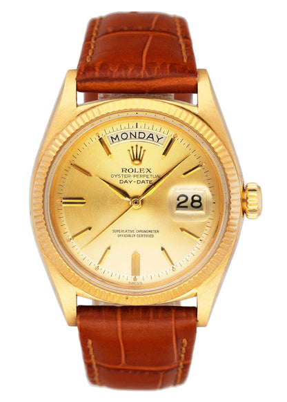 Rolex Day Date 1803 Champagne Dial 18K Yellow Gold Mens Watch - Watches