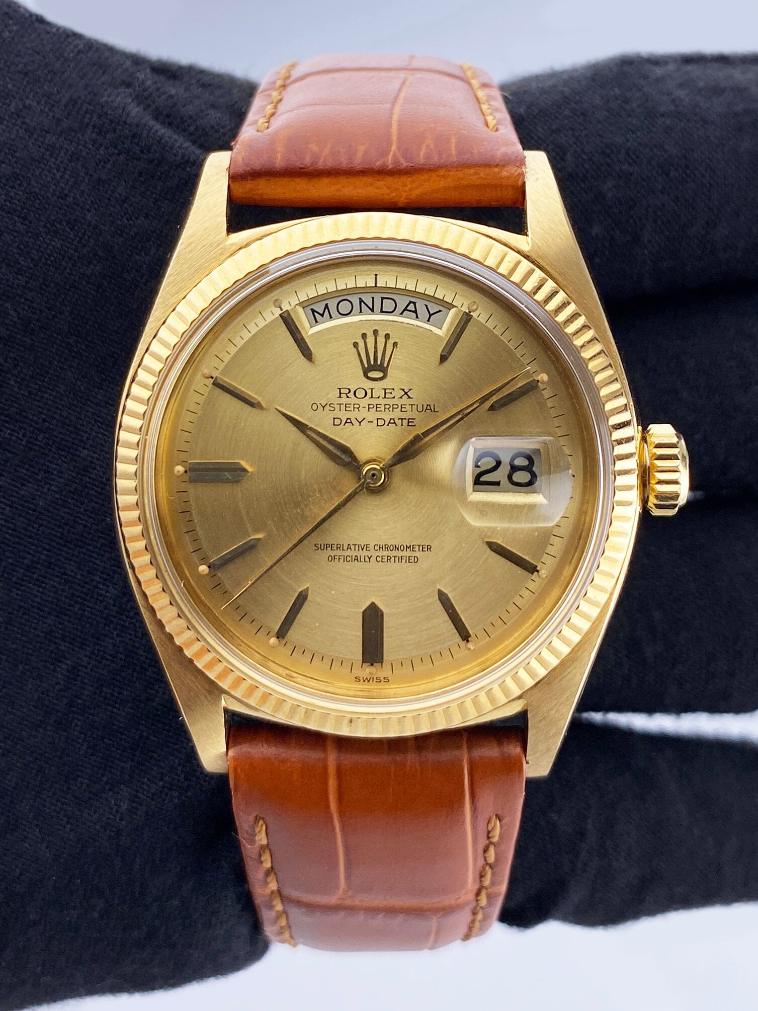 Rolex Day Date 1803 Champagne Dial 18K Yellow Gold Mens Watch - Watches