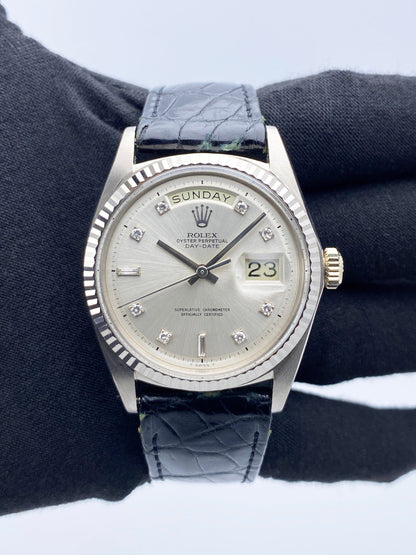 Rolex Day-Date 1803 NOS Diamond Dial Mens Watch Box Papers - Watches