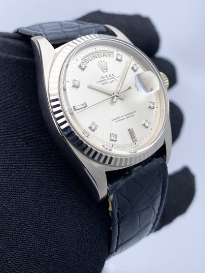 Rolex Day-Date 1803 NOS Diamond Dial Mens Watch Box Papers - Watches
