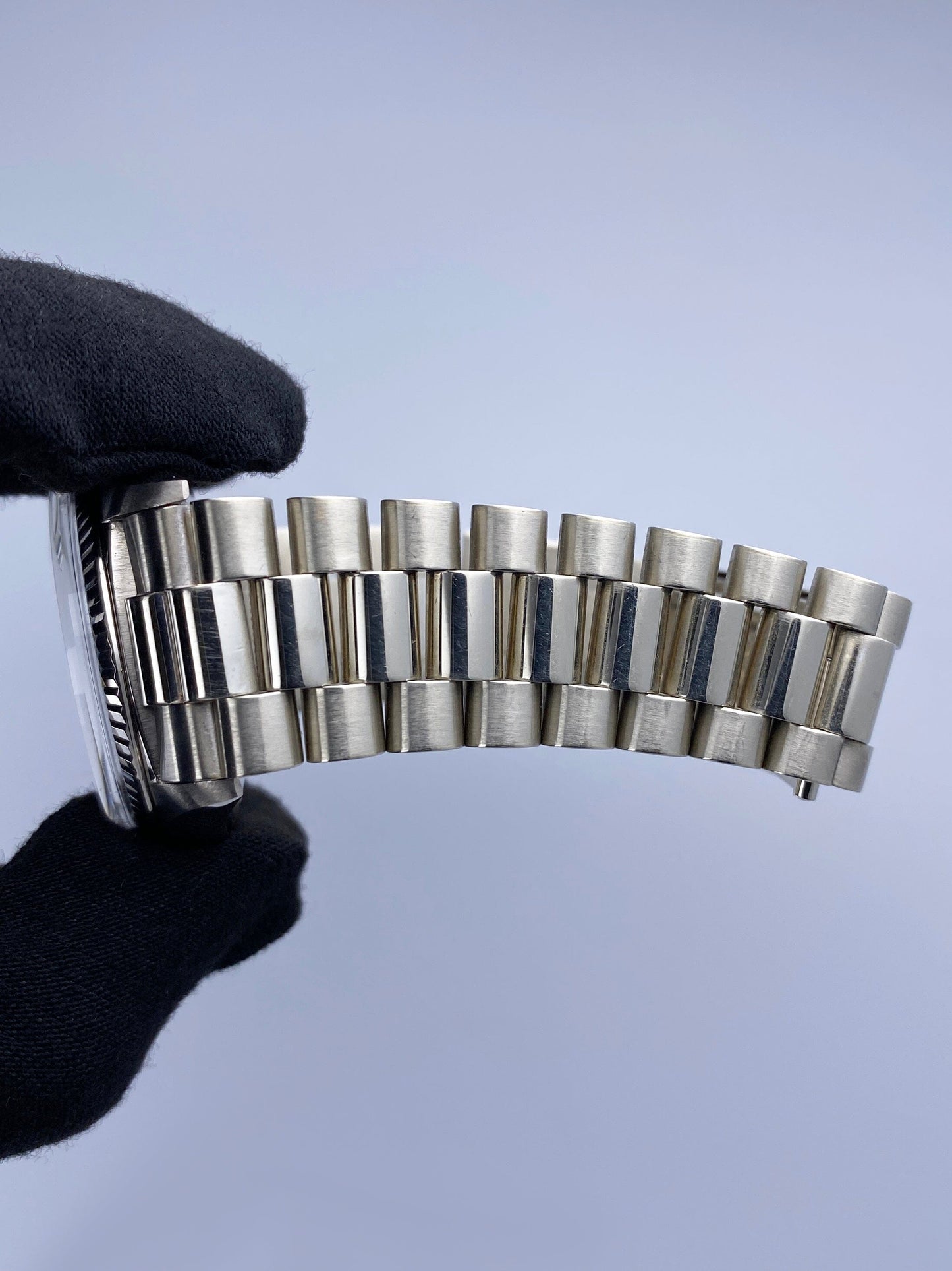 Rolex Day-Date 1803 Silver Dial 18K White Gold Mens Watch - Watches