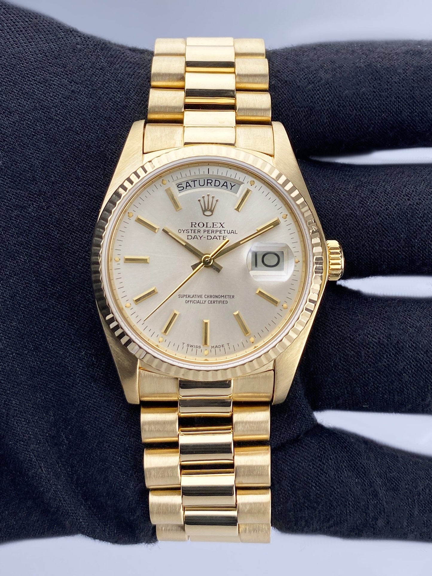 Rolex Day Date 18038 18K Yellow Gold Mens Watch - Watches