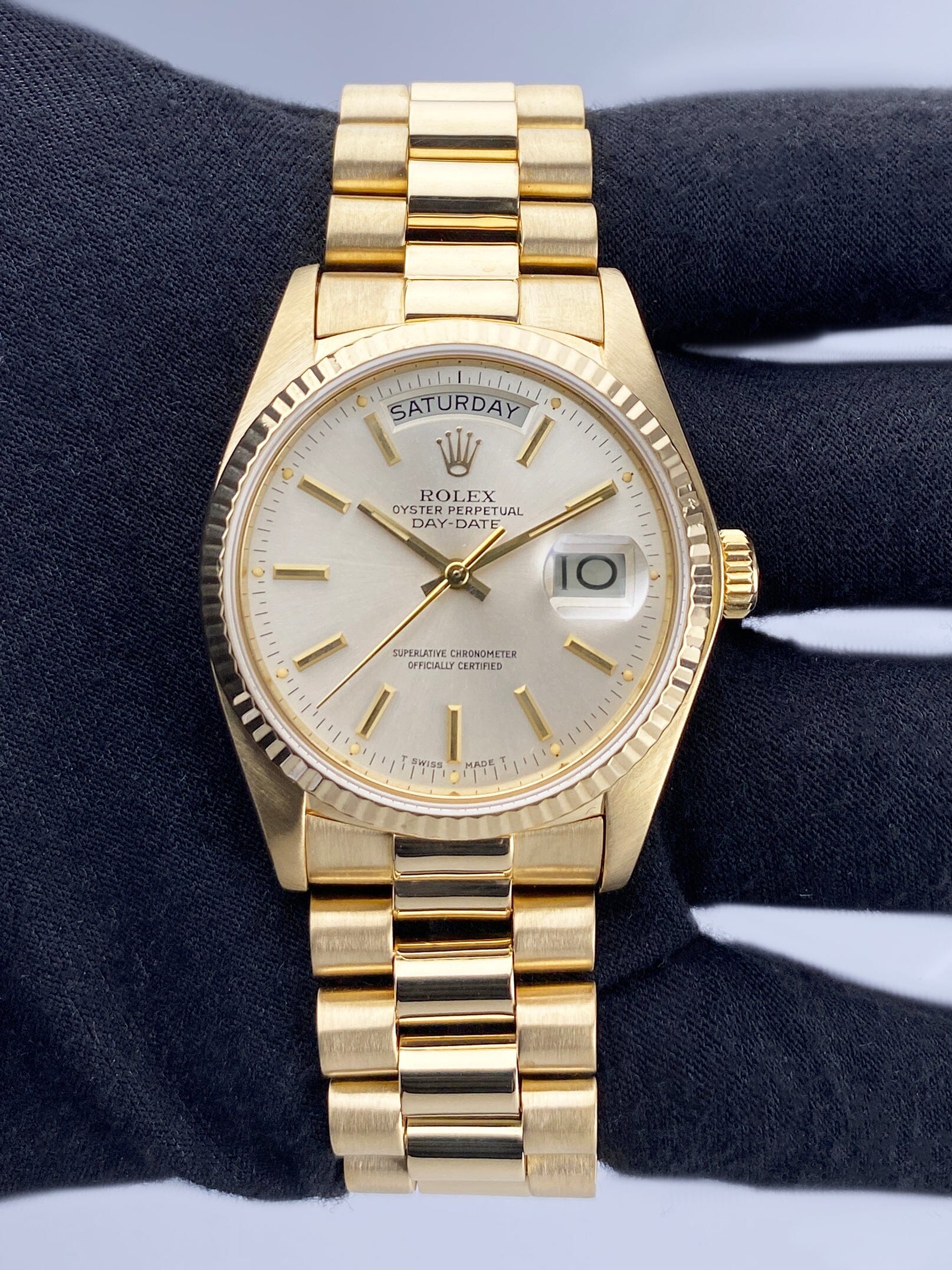 Rolex Day Date 18038 18K Yellow Gold Mens Watch - Watches