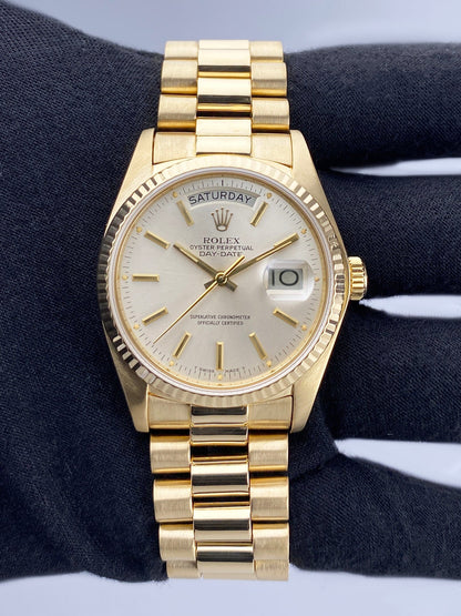 Rolex Day Date 18038 18K Yellow Gold Mens Watch - Watches