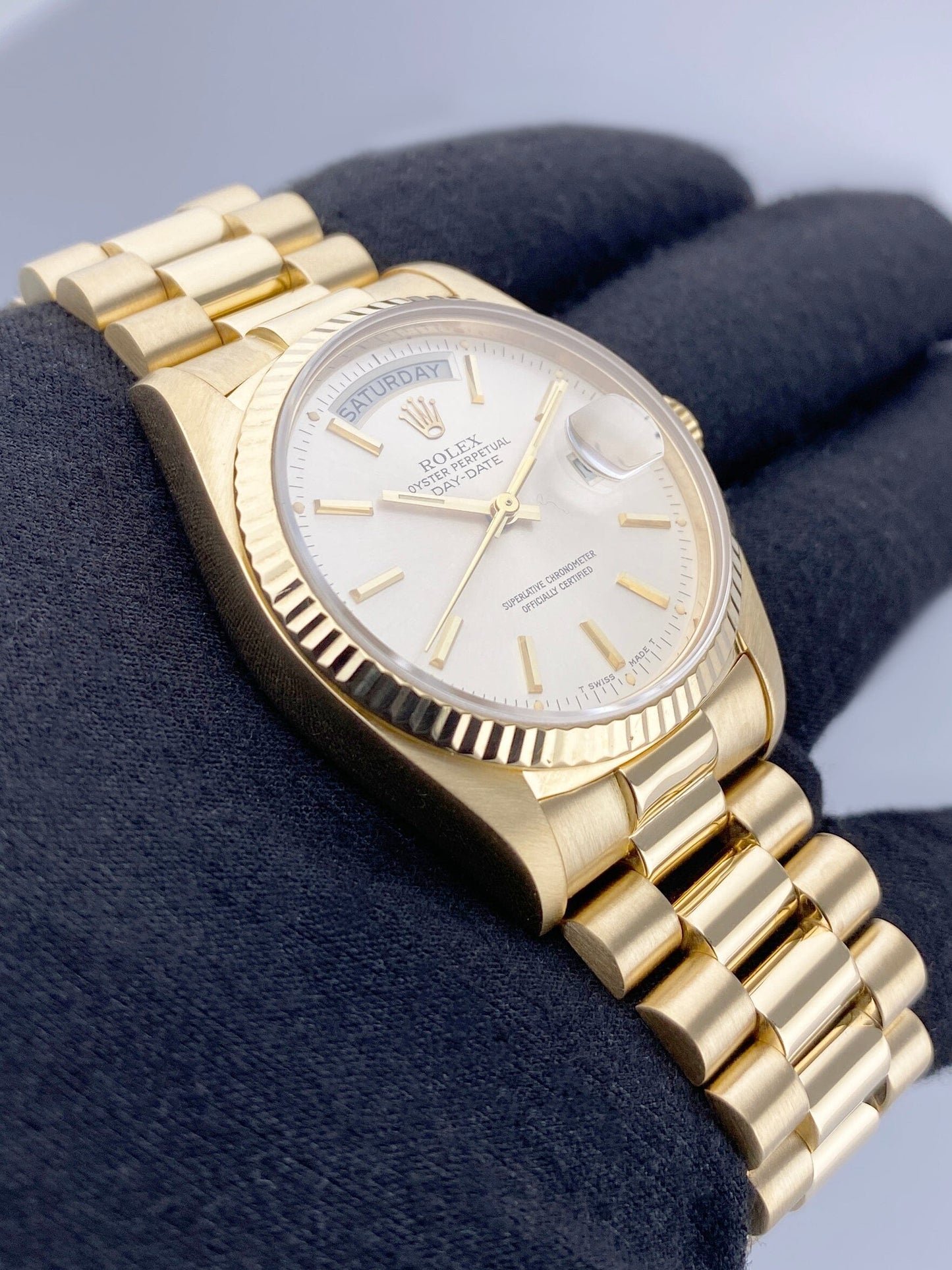 Rolex Day Date 18038 18K Yellow Gold Mens Watch - Watches