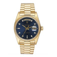 Rolex Day Date 18038 Diamond Blue Dial 18K Yellow Gold Mens Watch - Watches