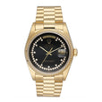 Rolex Day-Date 18038 String Diamond Black Dial Mens Watch - Watches