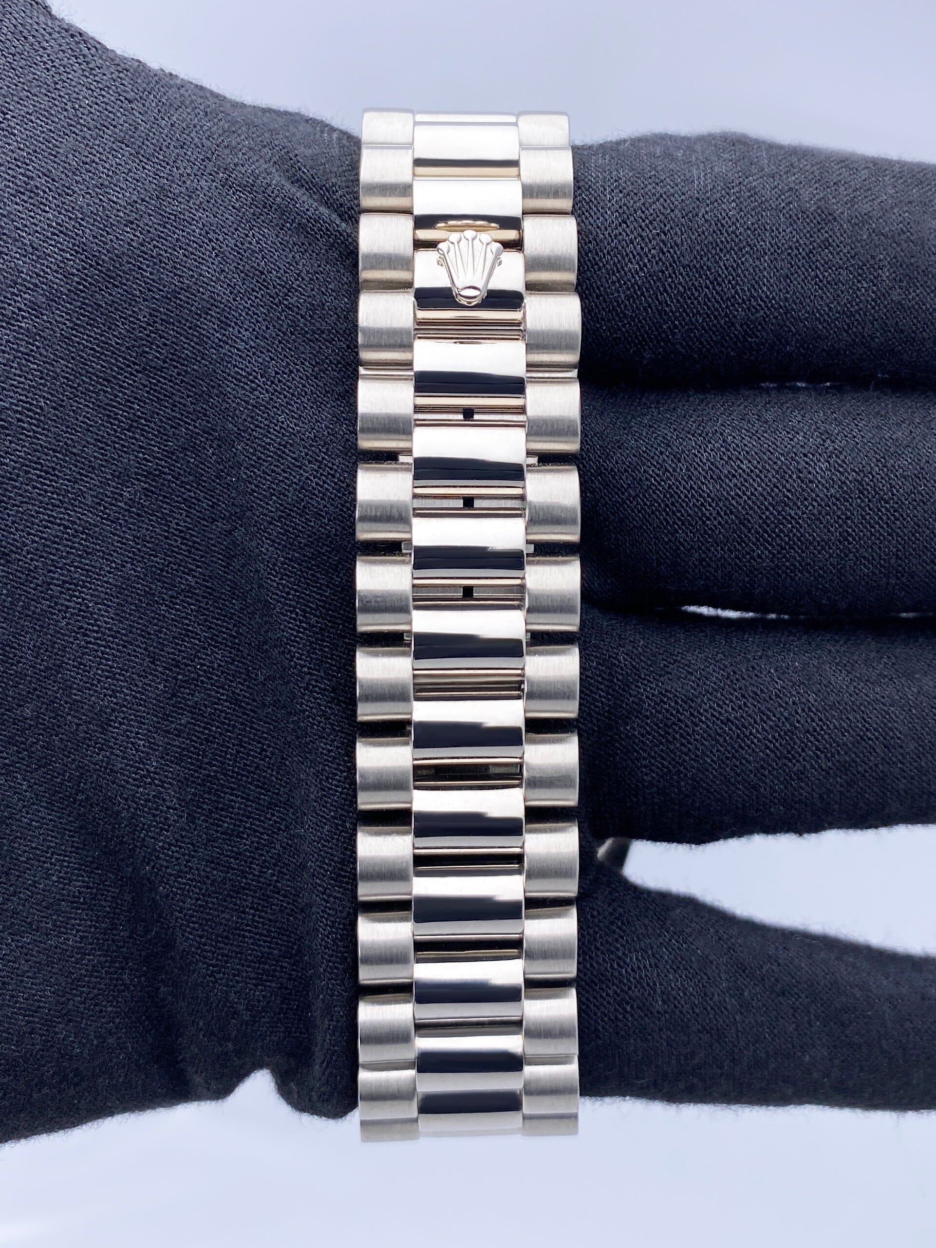 Rolex Day-Date 18039 Black Dial 18K White Gold Mens Watch