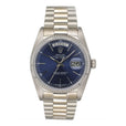 Rolex Day-Date 18039 Blue Dial 18K White Gold Mens Watch - Watches