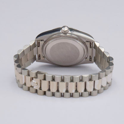 Rolex Day-Date 18039 Blue Dial 18K White Gold Mens Watch - Watches