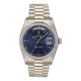 Rolex Day-Date 18039 Blue Dial 18K White Gold Mens Watch - Watches