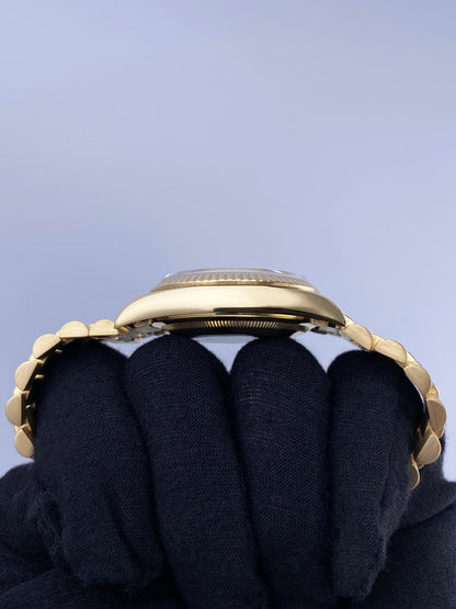 Rolex Day Date 18238 Blue Vignette Dial 18K Yellow Gold Mens Watch - Watches