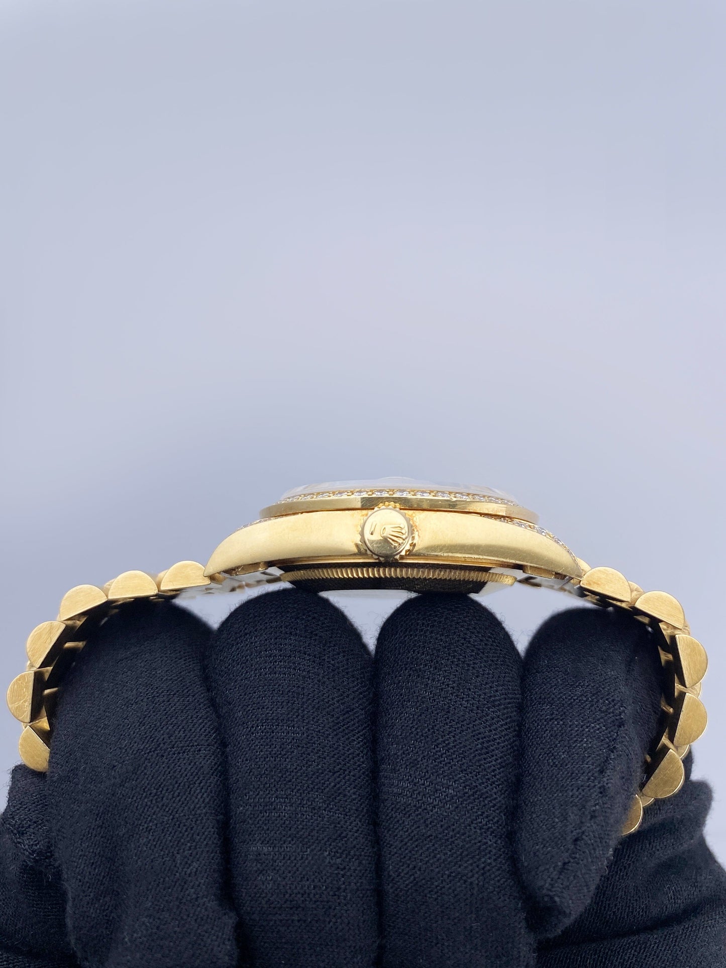 Rolex Day Date 18388 Diamond Dial 18K Yellow Gold Mens Watch - Watches