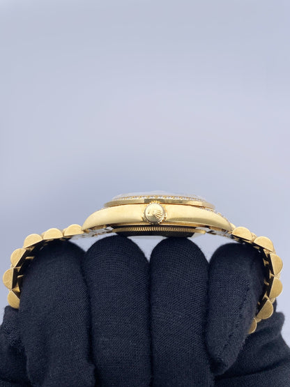 Rolex Day Date 18388 Diamond Dial 18K Yellow Gold Mens Watch - Watches