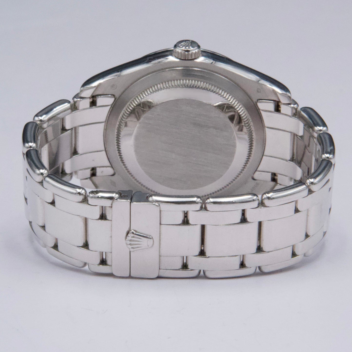 Rolex Day Date 18946 Diamond MOP Dial Platinum Watch - Watches