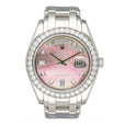 Rolex Day Date 18946 Diamond MOP Dial Platinum Watch - Watches
