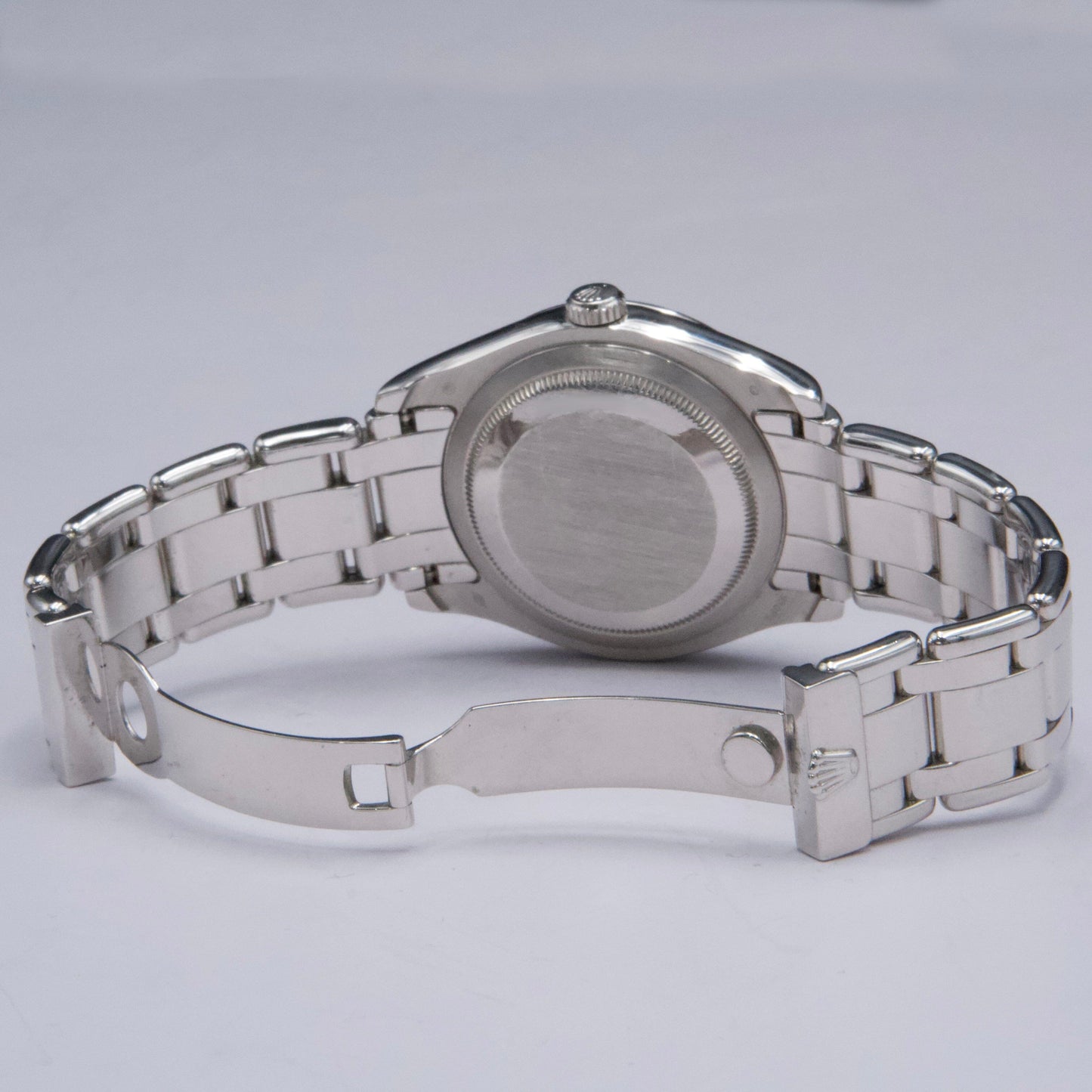 Rolex Day Date 18946 Diamond MOP Dial Platinum Watch - Watches