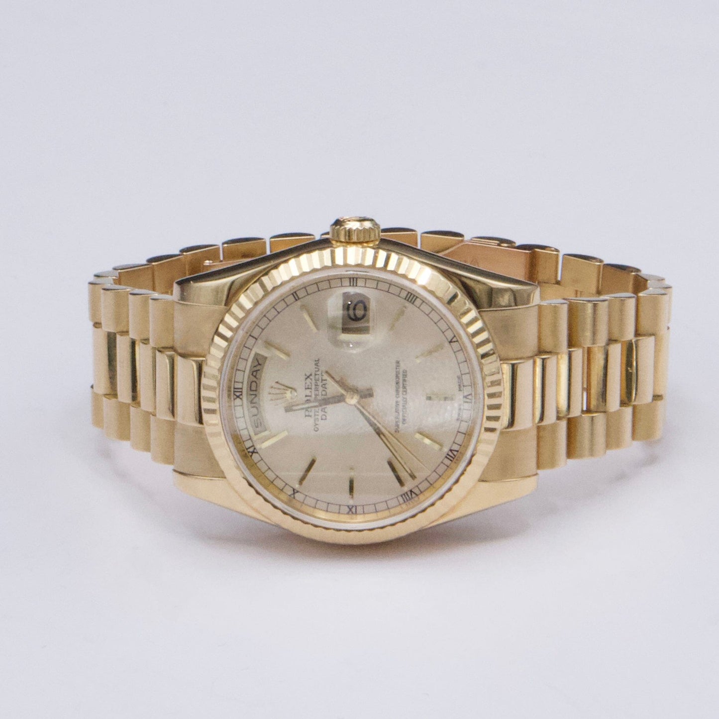 Rolex Day-Date President 118238 Champagne Dial Mens Watch Box Papers - Virtual