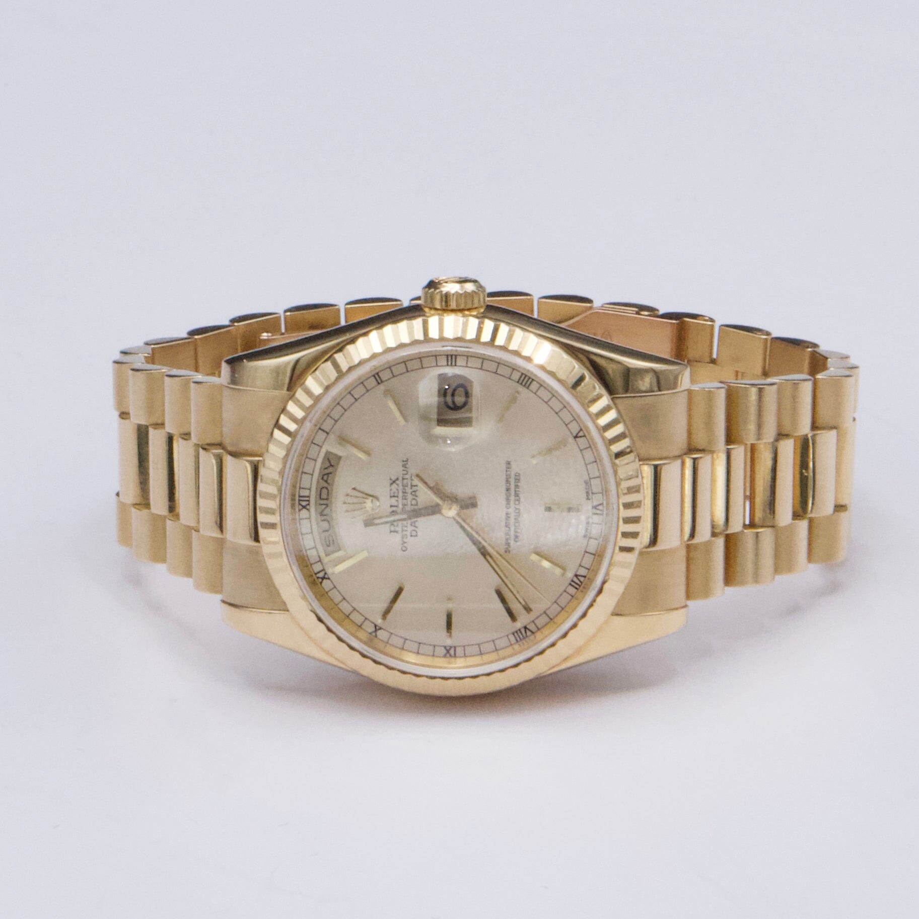 Rolex Day-Date President 118238 Champagne Dial Mens Watch Box Papers - Virtual