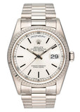 Rolex Day-Date President 18239 18K White Gold Mens Watch - Virtual