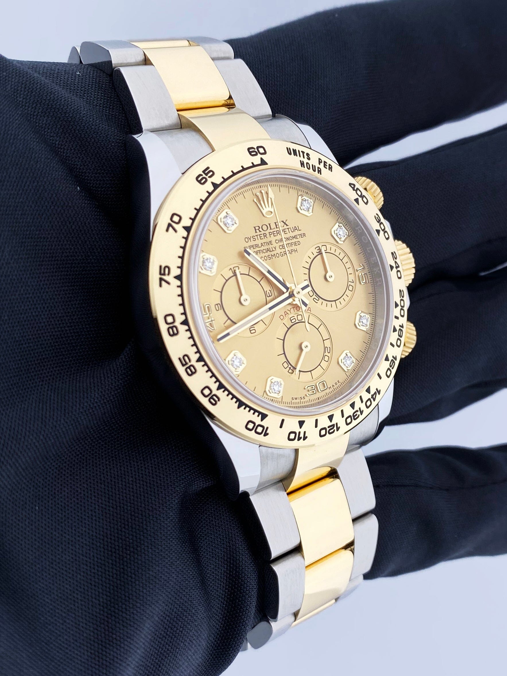 Rolex Daytona 116503 Diamond Dial Mens Watch Box & Papers - Wristwatch